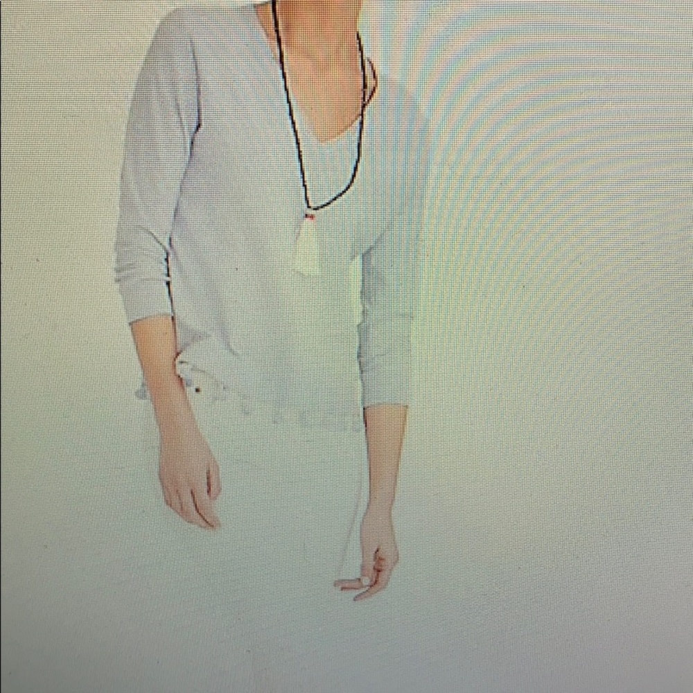 J crew tassel hem sweater